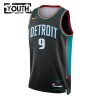 Dres Detroit Pistons Ausar Thompson Nike 2025-26 City Edition Crno Swingman - Dječji